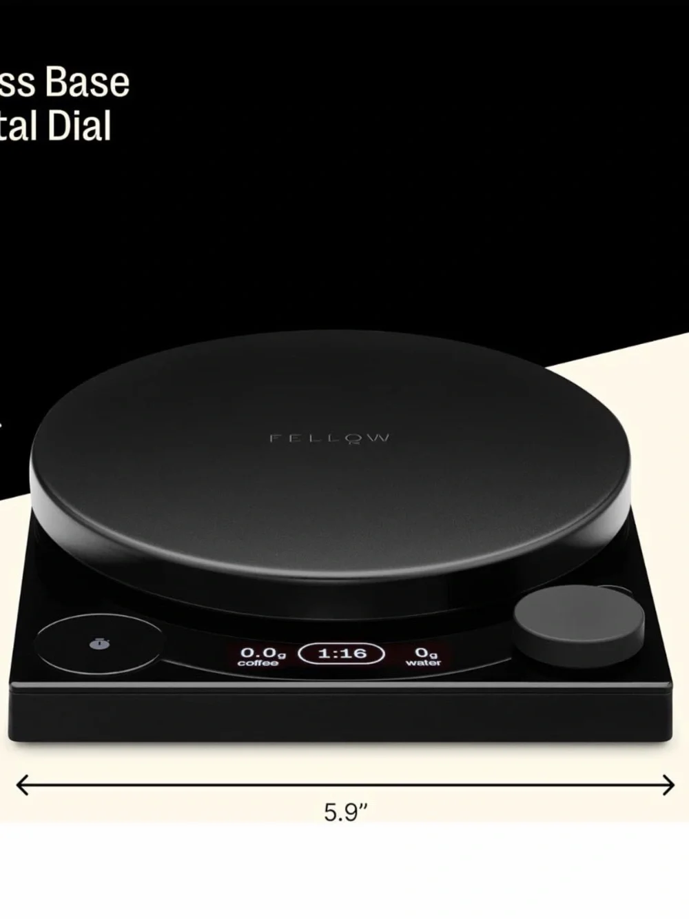 Fellow Tally Pro Studio Digital Coffee Scale - Precision Scale with Glass Top...